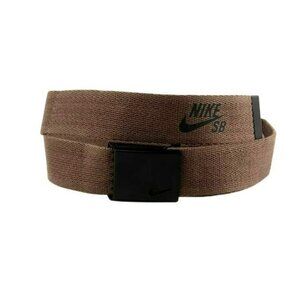 Nike SB Reversible Cut-To-Fit Brown Belt Up To Size 42 Adjustable Black Buckle